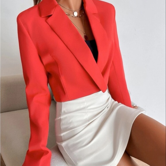 Vibrant Red blazer, new - Picture 1 of 4